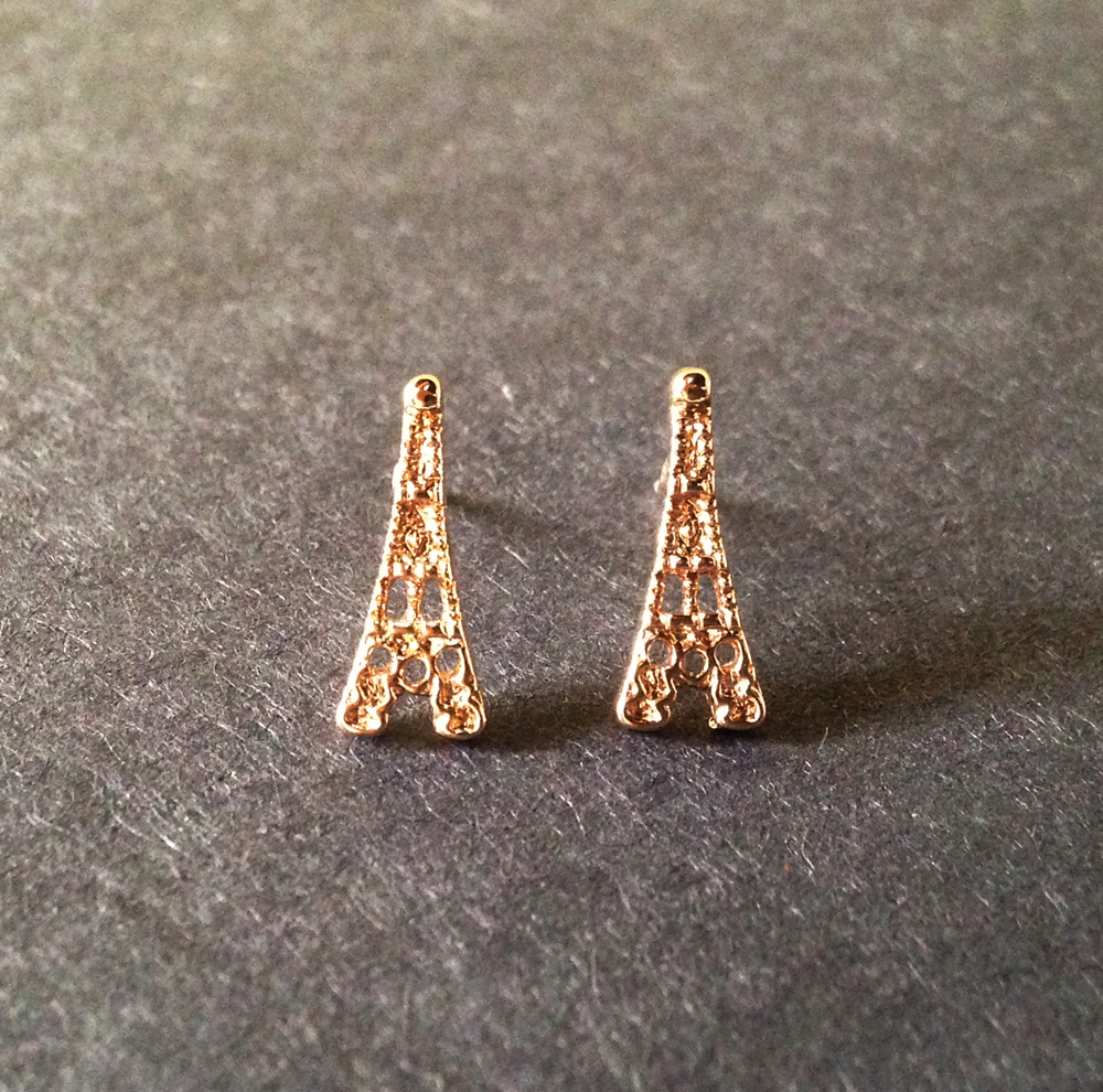 Eiffel Tower Stud Earrings - Eiffel Earrings - French Earrings - Eiffel Stud - Paris Earrings - Eiffel Jewelry - Eiffel Accessories