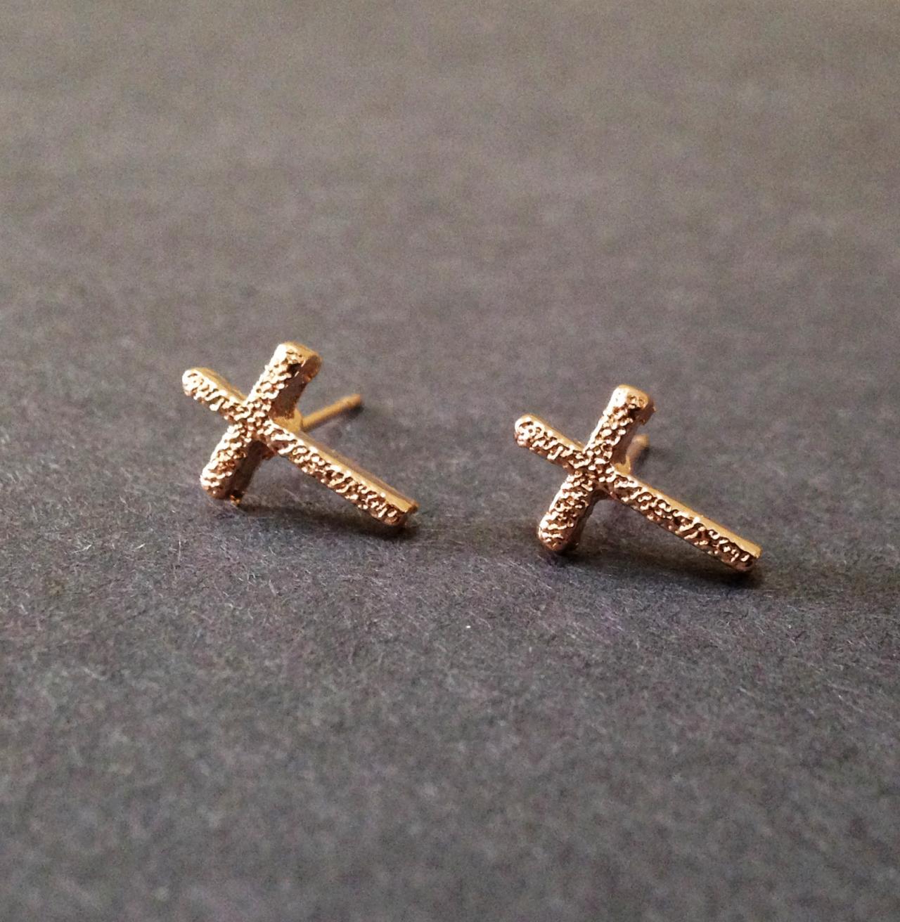 Cross Stud Earrings - Tiny Cross Earrings - Mini Cross Earrings - Cross Stud - Cross Jewelry - Cross Accessories