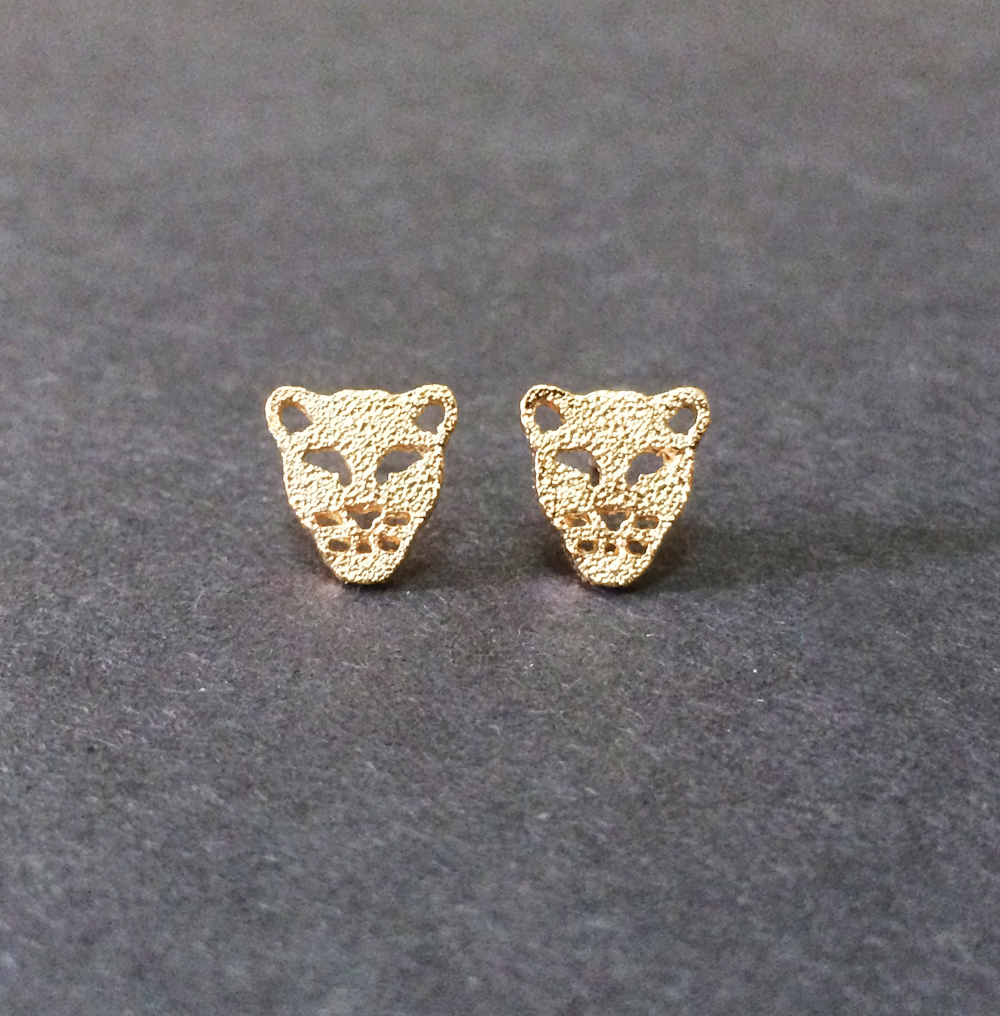 Tiger Stud Earrings Tiger Earrings Leopard Earrings Tiger Jewelry